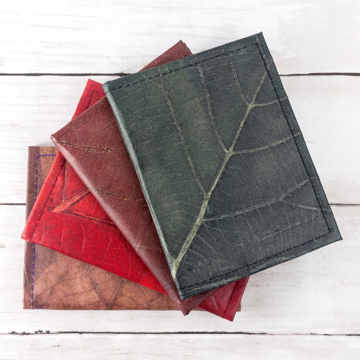 Treat Republic Vegan Teak Leaf Passport Cover