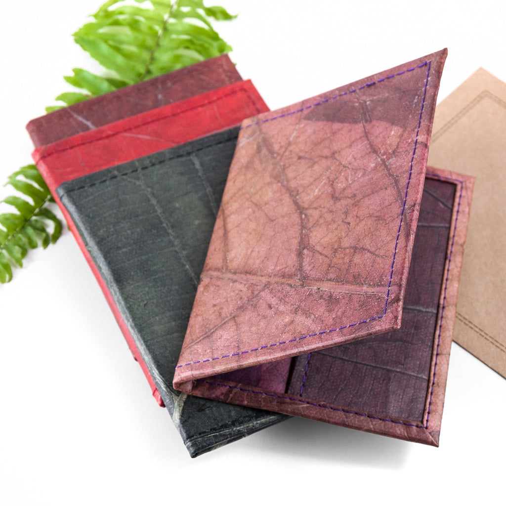 Treat Republic Vegan Teak Leaf Passport Cover