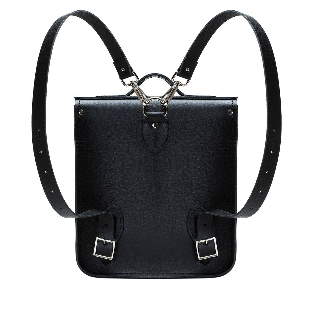 Zatchels Executive Leather City Backpack – Black