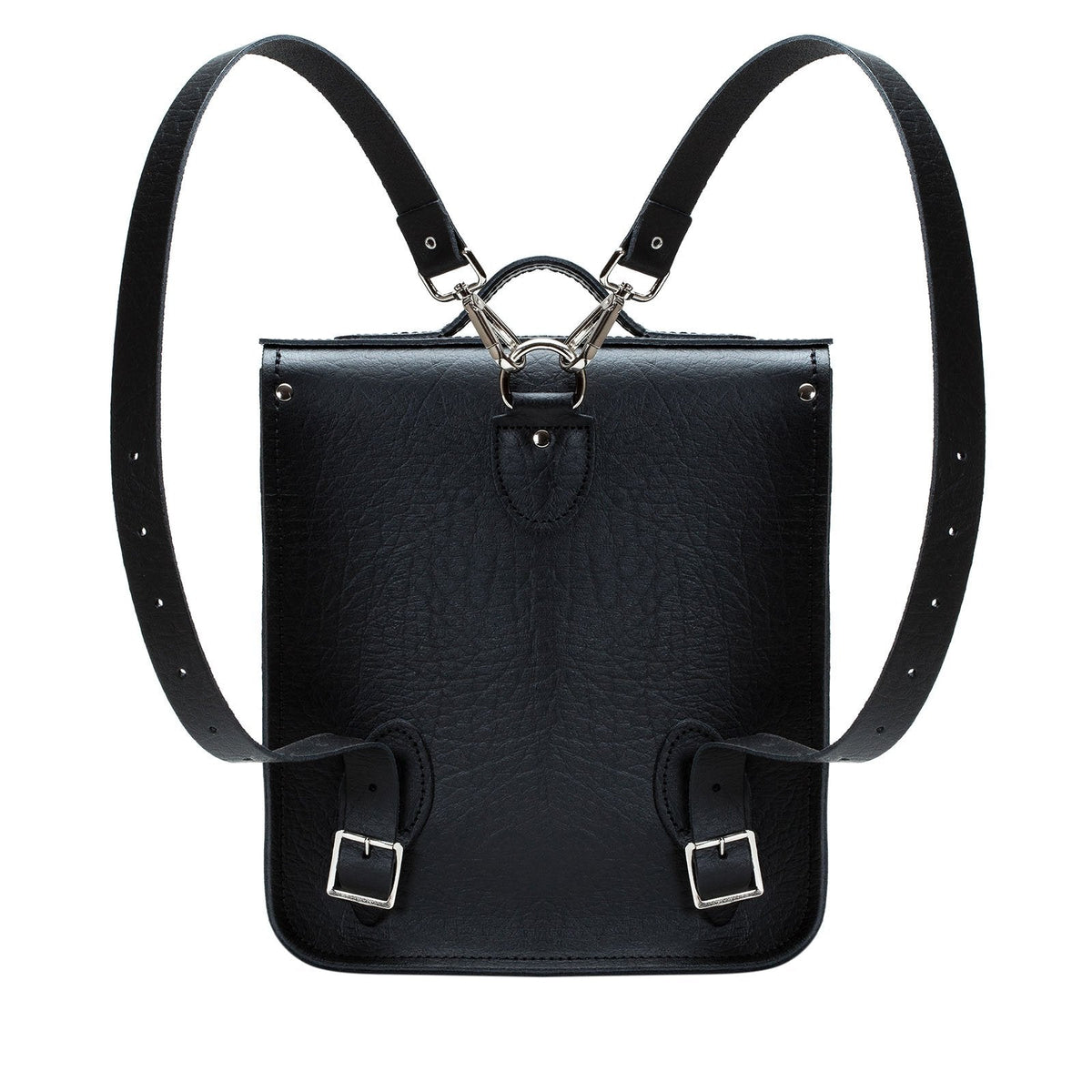Zatchels Executive Leather City Backpack – Black