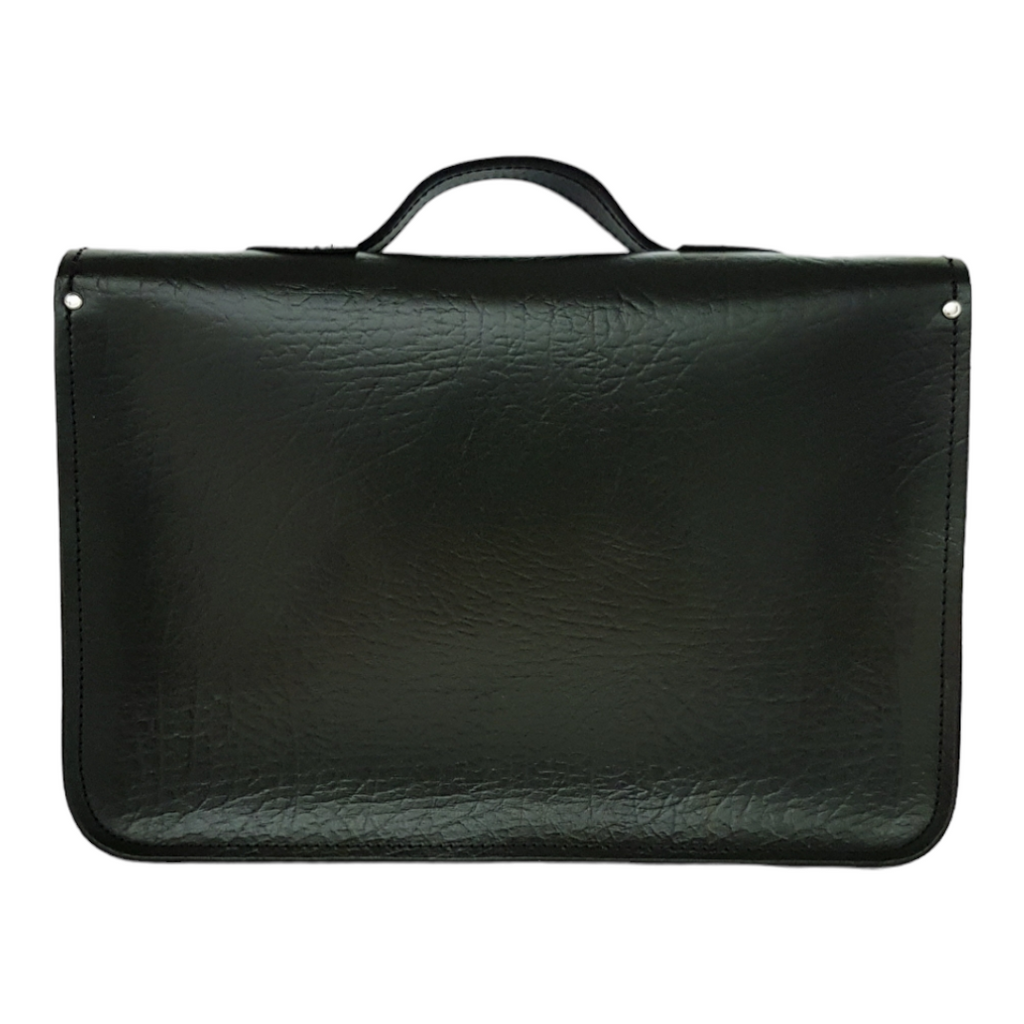 Executive Handmade Leather Laptop Satchel – British Racing Green