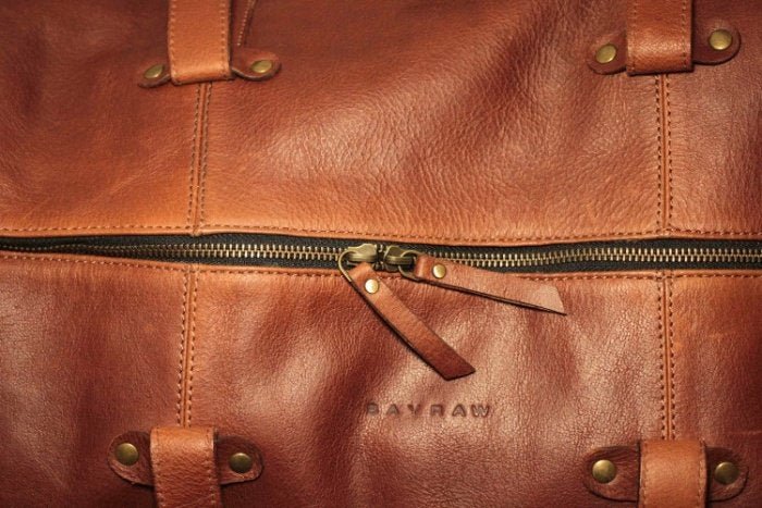 BAYRAW Large Leather Duffel Bag