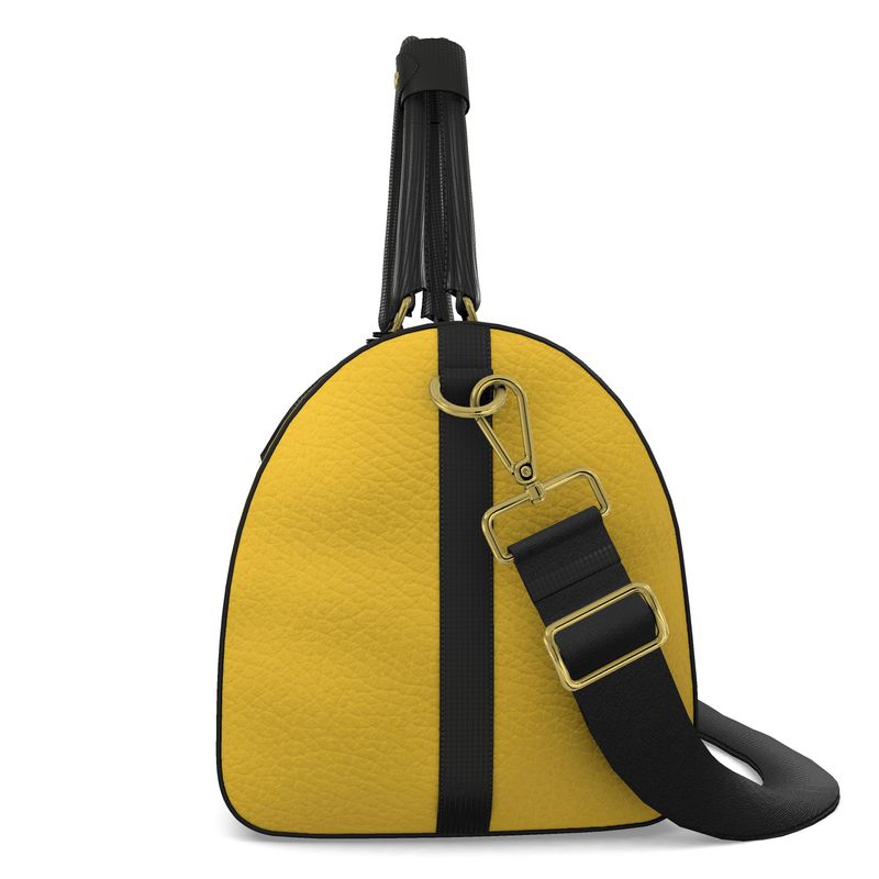New York City Nappa Leather Travel Duffel Bag